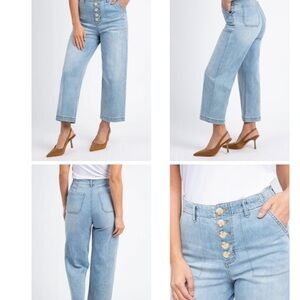 Tribal “Brooke” high rise crop jeans